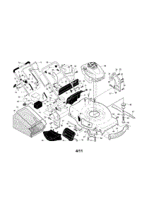 Engine / Housing / Handle parts for Craftsman Gas Walk-Behind Mower 917374552 from AppliancePartsPros.com