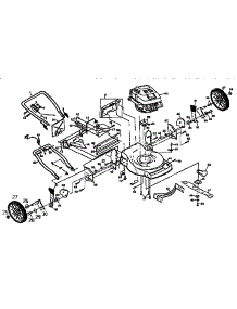 Main Frame parts for Craftsman Electric Walk-Behind Mower 917374591 from AppliancePartsPros.com