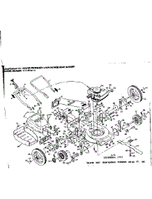 Main Frame parts for Craftsman Gas Walk-Behind Mower 917374611 from AppliancePartsPros.com