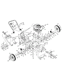 Main Frame parts for Craftsman Gas Walk-Behind Mower 917374640 from AppliancePartsPros.com