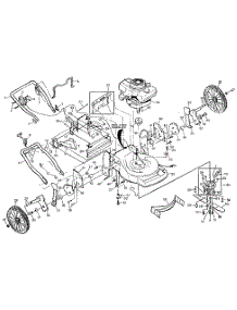 Main Frame parts for Craftsman Walk-Behind Lawn Mower 917374660 from AppliancePartsPros.com