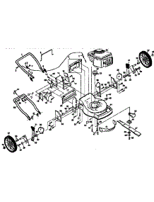 Main Frame parts for Craftsman Gas Walk-Behind Mower 917374672 from AppliancePartsPros.com
