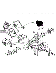 Main Frame parts for Craftsman Gas Walk-Behind Mower 917374740 from AppliancePartsPros.com
