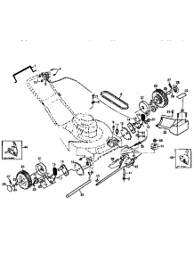 Drive Assembly parts for Craftsman Gas Walk-Behind Mower 917374740 from AppliancePartsPros.com