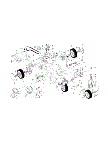 Wheels / Tires / Belt parts for Craftsman Gas Walk-Behind Mower 917374802 from AppliancePartsPros.com