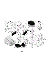 Engine / Housing / Handle / Grassbag parts for Craftsman Gas Walk-Behind Mower 917374890 from AppliancePartsPros.com