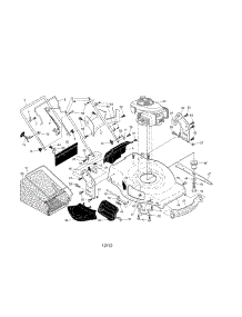 Engine / Housing / Handle parts for Craftsman Gas Walk-Behind Mower 917374910 from AppliancePartsPros.com
