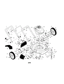 Engine / Housing / Handle parts for Craftsman Gas Walk-Behind Mower 917375012 from AppliancePartsPros.com