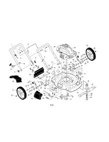 Engine / Housing / Handle parts for Craftsman Gas Walk-Behind Mower 917375020 from AppliancePartsPros.com