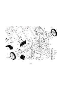 Engine / Housing / Handle parts for Craftsman Gas Walk-Behind Mower 917375021 from AppliancePartsPros.com