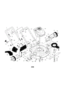 Engine / Housing / Handle parts for Craftsman Gas Walk-Behind Mower 917375500 from AppliancePartsPros.com