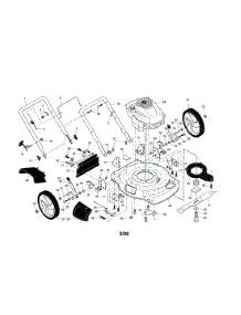 Engine / Housing / Handle parts for Craftsman Gas Walk-Behind Mower 917375511 from AppliancePartsPros.com