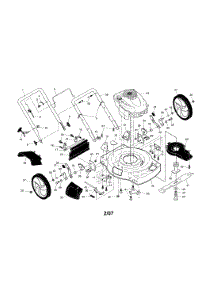 Engine / Housing / Handle parts for Craftsman Gas Walk-Behind Mower 917375621 from AppliancePartsPros.com