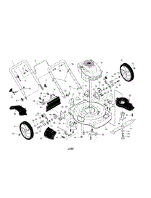 Engine / Housing / Handle parts for Craftsman Gas Walk-Behind Mower 917375630 from AppliancePartsPros.com