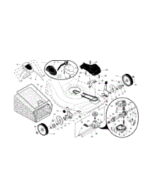 Wheels / Gearcase / Drive Control parts for Craftsman Gas Walk-Behind Mower 917375810 from AppliancePartsPros.com
