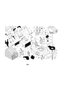 Handle / Engine / Housing parts for Craftsman Gas Walk-Behind Mower 917375840 from AppliancePartsPros.com