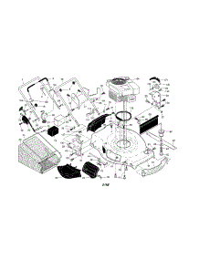 Engine / Housing / Handle parts for Craftsman Gas Walk-Behind Mower 917375923 from AppliancePartsPros.com