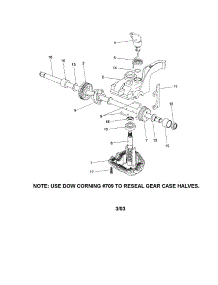Gearcase Assembly parts for Craftsman Gas Walk-Behind Mower 917376041 from AppliancePartsPros.com