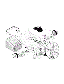 Wheels / Tires / Bag parts for Craftsman Gas Walk-Behind Mower 917376050 from AppliancePartsPros.com