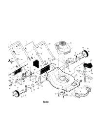 Engine / Housing / Handle parts for Craftsman Gas Walk-Behind Mower 917376051 from AppliancePartsPros.com