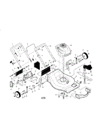 Engine / Housing / Handle parts for Craftsman Gas Walk-Behind Mower 917376053 from AppliancePartsPros.com