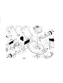 Engine / Housing / Handle parts for Craftsman Gas Walk-Behind Mower 917376054 from AppliancePartsPros.com