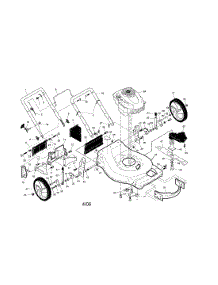 Enigne / Housing / Handle parts for Craftsman Gas Walk-Behind Mower 917376060 from AppliancePartsPros.com