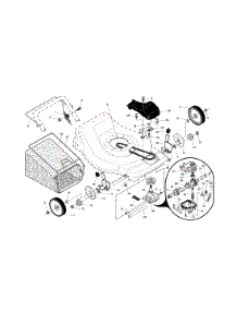 Gear Case / Wheels / Grassbag parts for Craftsman Gas Walk-Behind Mower 917376080 from AppliancePartsPros.com