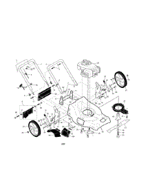 Handle / Engine / Housing parts for Craftsman Gas Walk-Behind Mower 917376092 from AppliancePartsPros.com