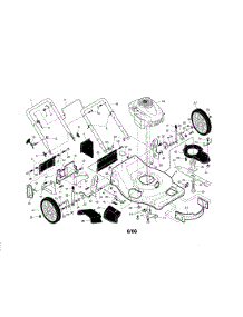 Engine / Housing / Handle parts for Craftsman Gas Walk-Behind Mower 917376164 from AppliancePartsPros.com