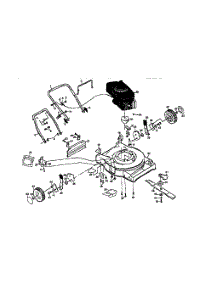 Main Frame parts for Sears Walk-Behind Lawn Mower 917376200 from AppliancePartsPros.com