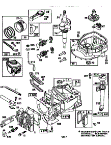 Engine  12H802-1534-21 (71 / 500) parts for Craftsman Gas Walk-Behind Mower 917376210 from AppliancePartsPros.com