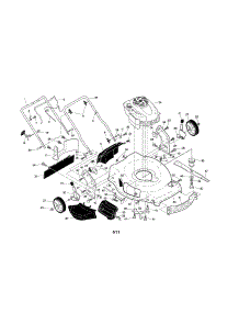 Engine / Housing / Handle parts for Craftsman Gas Walk-Behind Mower 917376220 from AppliancePartsPros.com