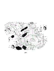 Engine / Housing / Handle parts for Craftsman Gas Walk-Behind Mower 917376240 from AppliancePartsPros.com