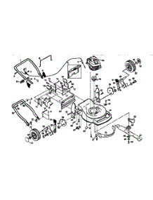 Main Frame parts for Craftsman Gas Walk-Behind Mower 917376281 from AppliancePartsPros.com