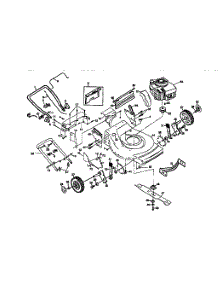 Main Frame parts for Craftsman Walk-Behind Lawn Mower 917376330 from AppliancePartsPros.com