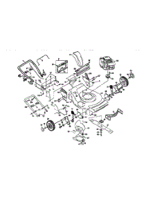 Main Frame parts for Craftsman Gas Walk-Behind Mower 917376341 from AppliancePartsPros.com