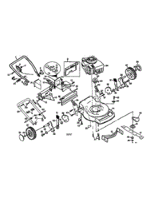 Main Frame parts for Craftsman Gas Walk-Behind Mower 917376350 from AppliancePartsPros.com