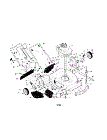 Engine / Housing / Handle parts for Craftsman Gas Walk-Behind Mower 917376391 from AppliancePartsPros.com