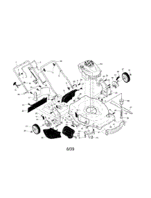 Engine / Housing / Handle parts for Craftsman Gas Walk-Behind Mower 917376393 from AppliancePartsPros.com