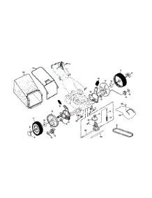 Wheels / Tires / Bag parts for Craftsman Gas Walk-Behind Mower 917376411 from AppliancePartsPros.com