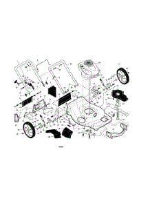 Engine / Housing / Handle parts for Craftsman Gas Walk-Behind Mower 917376471 from AppliancePartsPros.com