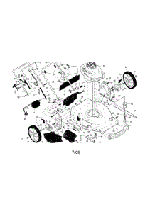 Engine / Housing / Handle parts for Craftsman Gas Walk-Behind Mower 917376530 from AppliancePartsPros.com