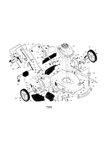 Engine / Housing / Handle parts for Craftsman Gas Walk-Behind Mower 917376531 from AppliancePartsPros.com
