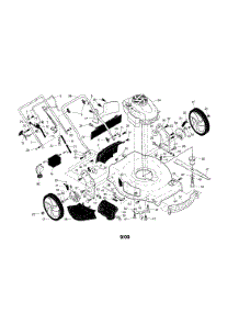 Engine / Housing / Handle parts for Craftsman Gas Walk-Behind Mower 917376532 from AppliancePartsPros.com