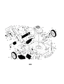 Engine / Housing / Handle parts for Craftsman Gas Walk-Behind Mower 917376533 from AppliancePartsPros.com