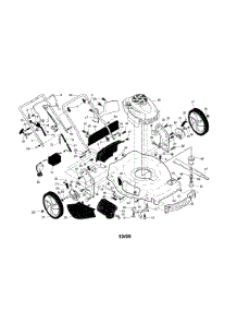 Engine / Housing / Handle parts for Craftsman Gas Walk-Behind Mower 917376534 from AppliancePartsPros.com