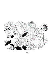 Engine / Housing / Handle parts for Craftsman Gas Walk-Behind Mower 917376536 from AppliancePartsPros.com