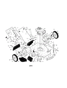 Engine / Housing / Handle parts for Craftsman Gas Walk-Behind Mower 917376544 from AppliancePartsPros.com