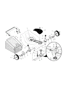 Wheels / Tires / Bag / Crankshaft parts for Craftsman Gas Walk-Behind Mower 917376552 from AppliancePartsPros.com